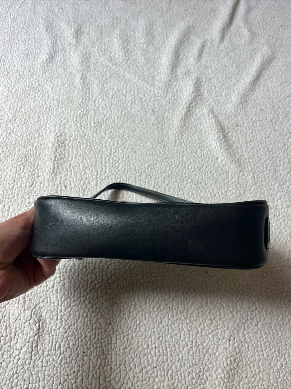 COACH HAMPTON DEMI BAG BLACK LEATHER SMALL SHOULDER BAG - Picture 3 of 7